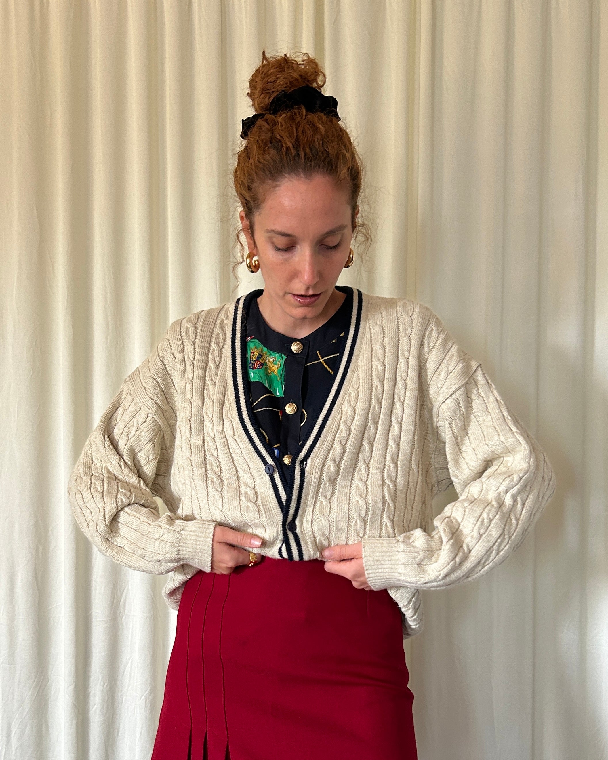 Cardigan panna